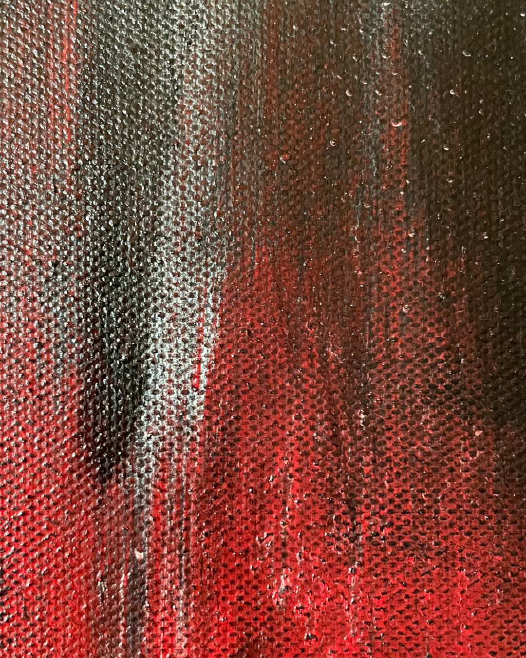 12 - Abstrakte Acrylmalerei Rot-Schwarz-Weiß - Unikat 50x100cm