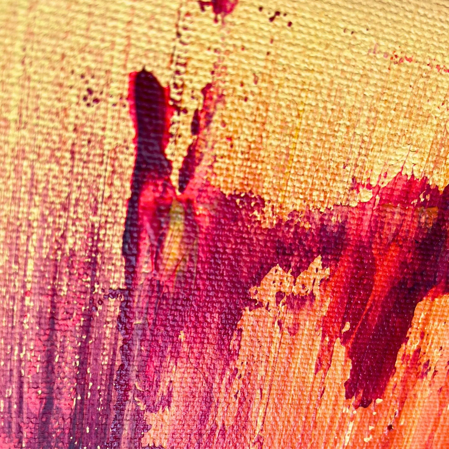  Nahaufnahme der Farbstruktur mit Rot-, Gelb- und Orangetönen